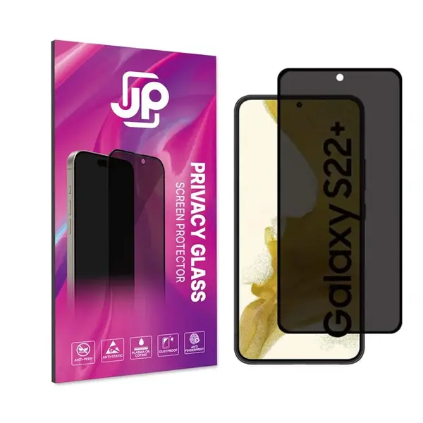 JP Privacy Tvrzené sklo, Samsung Galaxy S22 Plus, černé