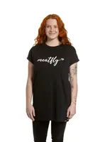 Meatfly dámské šaty Senna Logo Black | Černá | Velikost XL | 100% bavlna