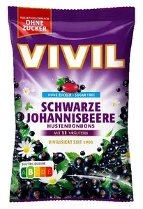 Vivil Černý rybíz+11 bylin bez cukru 120g