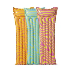 Matrace nafukovací s potiskem 183x69cm - růžovo - zelené