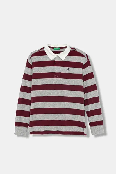 Dětská bavlněná polokošile United Colors of Benetton