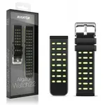 Silikonový řemínek duální ALIGATOR 22mm, zelená