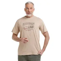 Bushman Pánské tričko Bafale, pískově hnědé L