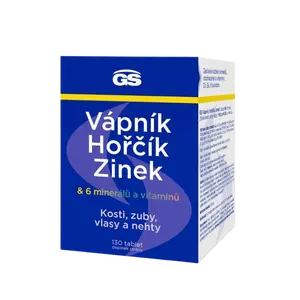 GS Vápník, hořčík, zinek, 130 tablet