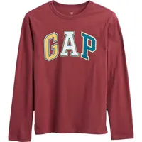 GAP V-FRCH LS LOGO VALUE TEE Chlapecké tričko, červená, velikost