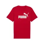PUMA Funkčné tričko 'Essentials No. 1'  krvavo červená / biela