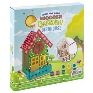 Dřevěný ptačí domeček 3D