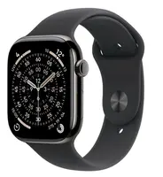 APPLE Watch 11 GPS + Cellular 46mm Břidlicově šedý titan s černým sportovním řemínkem- S/M