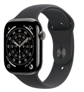 APPLE Watch 11 GPS + Cellular 46mm Břidlicově šedý titan s černým sportovním řemínkem- S/M