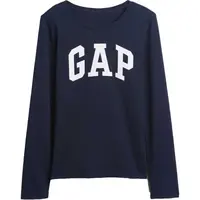 GAP V-FRCH LS LOGO TEE Detské tričko, tmavo modrá, veľkosť