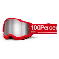 Motokrosové brýle 100% Accuri 2 Mirror Wolg červená, zrcadlové plexi