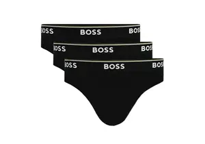 3PACK pánské slipy Hugo Boss černé