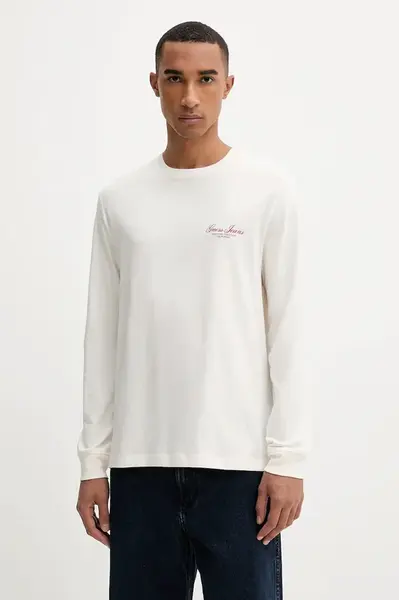 Bavlněné tričko s dlouhým rukávem Guess Jeans