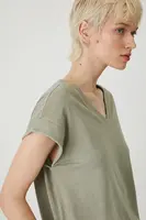 Bavlněné tričko Medicine dámské, zelená barva