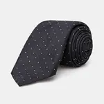 Kravata s příměsí hedvábí BOSS tmavomodrá barva, 50538969