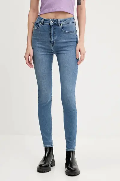 Džíny Karl Lagerfeld Jeans dámské, modrá barva, A3W10001