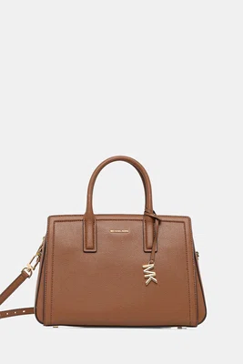 Kožená kabelka MICHAEL Michael Kors LAILA hnědá barva, 30R5G9IS6L