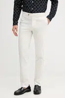 Kalhoty Tommy Hilfiger pánské, béžová barva, ve střihu chinos, MW0MW39726