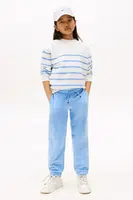 Kalhoty Tommy Hilfiger modrá barva, KS0KS00596