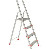 Jednostranné schůdky hliníkové, 4 stupně, výška 137 cm - ALVE Eurostyl