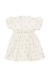 Dívčí šaty Donsje Clarize Dress Bees bílá barva, mini, 4095002