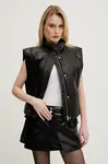 Kožená vesta IRO černá barva, WP137DARIO