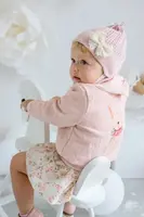 Dětská čepice Jamiks SAGARA růžová barva, z tenké pleteniny, JWH120