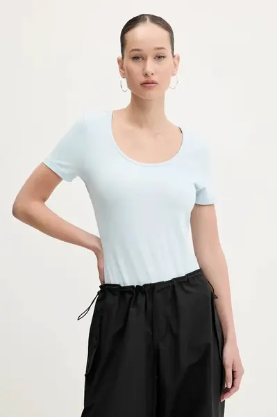 Tričko Guess Jeans modrá barva, W5GP25 J1314