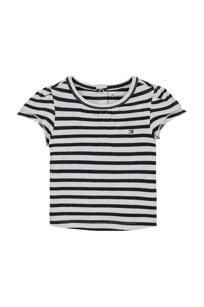Kojenecké tričko Tommy Hilfiger tmavomodrá barva, KN0KN02032