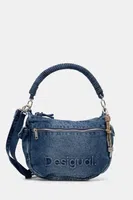 Džínová taška Desigual HALF LOGO modrá barva, 25SAXD28