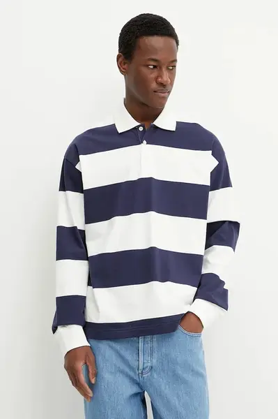 Bavlněné tričko s dlouhým rukávem A.P.C. polo riley