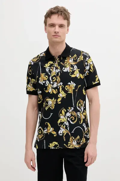 Bavlněné polo tričko Versace Jeans Couture