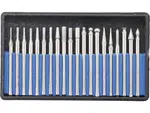 BGS technic Brusná a frézovací tělíska, diamantová, dřík 3 mm, sada 20 ks - BGS 1607