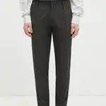 Kalhoty Paul Smith pánské, zelená barva, jednoduché, M1R-056Z-N02382