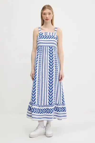 Šaty Superdry bílá barva, maxi, W8011872A-F1W