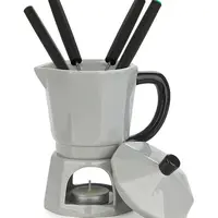 Sada na fondue Balvi 16 cm šedá barva