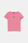 Dětské tričko Guess růžová barva, J5YP03 KB1O1