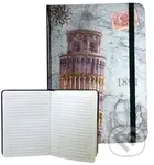 Zápisník s gumičkou Pisa (linkovaný F)