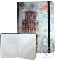 Zápisník s gumičkou Pisa (linkovaný F)