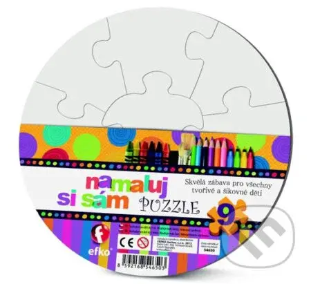Namaluj si sám puzzle kruh - puzzle z kategorie Maxi dílky