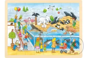 Návštěva Zoo (Dřevěné puzzle) - puzzle z kategorie Maxi dílky