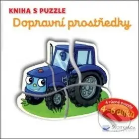 Kniha s puzzle: Dopravní prostředky - Vera Brüggemann - kniha z kategorie Pro děti