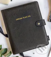 Krúžkový obal A5 - čierny (Dream. Plan. Do)