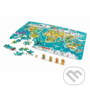 2v1 puzzle a hra Cesta svetom - puzzle z kategorie Naučné puzzle
