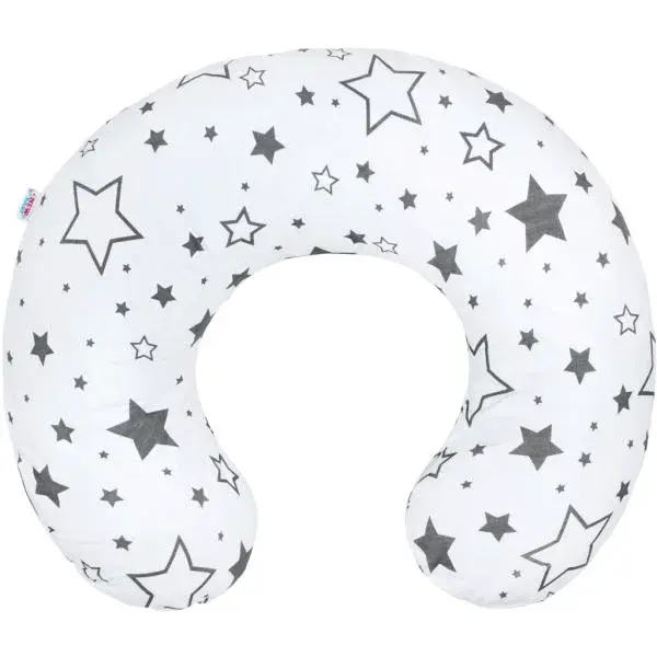 Dojčící polštář New Baby hvězdy šedé