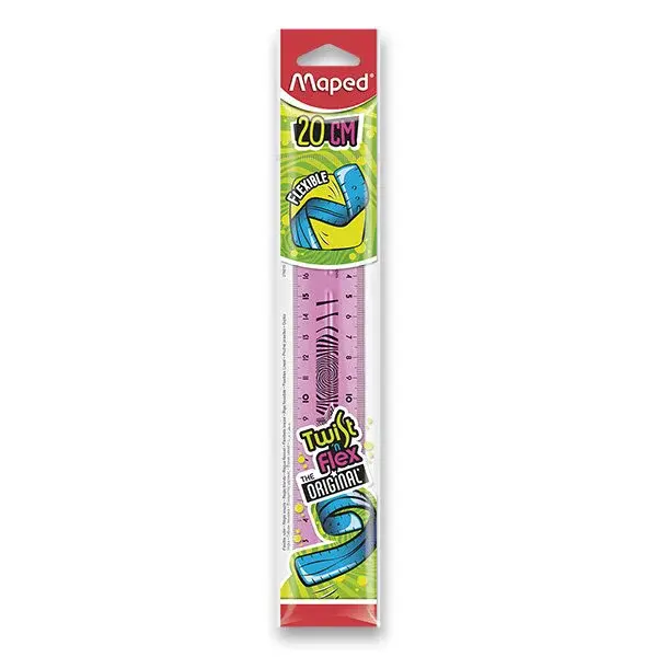 Pravítko Maped Twist´n Flex - 20 cm, mix barev