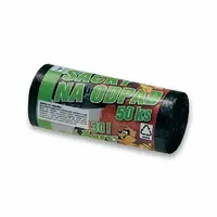 Pytle na odpadky - 30 l, 50 ks, 9 mikronů, černé