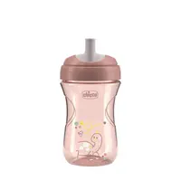 Chicco Hrnek Advanced se slámkovým náustkem pink, 12m+