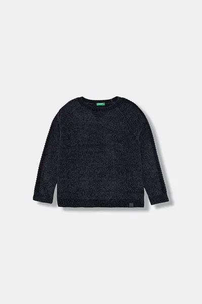 Dětský svetr United Colors of Benetton tmavomodrá barva, 16CLC108T