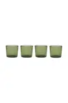 Sada skleniček OYOY Kuki 220 ml 4-pack zelená barva